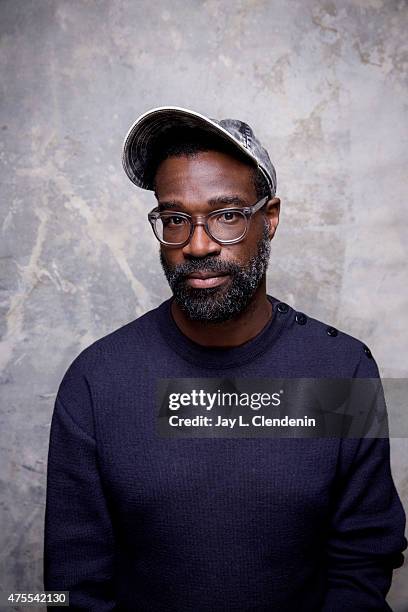 Actor Babatunde Omoroga "Tunde" Adebimpe is photographed for Los Angeles Times at the 2015 Sundance Film Festival on January 24, 2015 in Park City,...