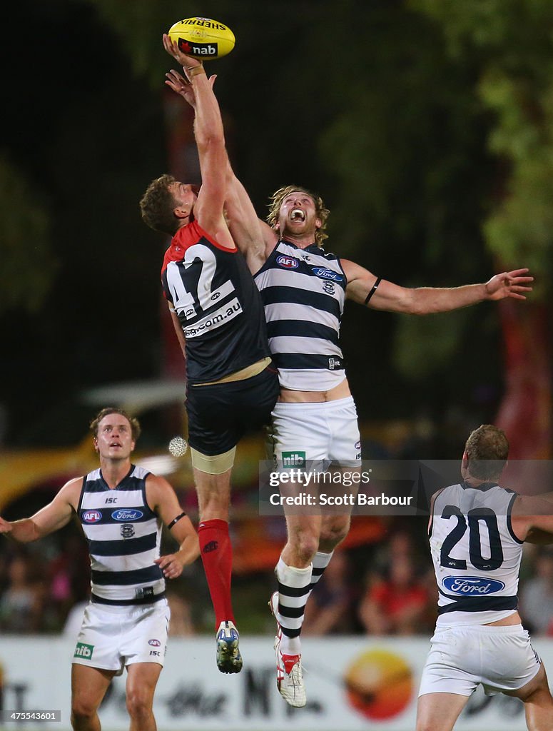 AFL NAB Cup Rd 3 - Melbourne v Geelong