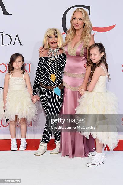 Designer Betsey Johnson and Lulu Johnson attend the 2015 CFDA Fashion Awards at Alice Tully Hall at Lincoln Center on June 1, 2015 in New York City.