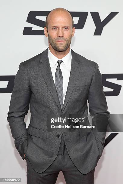 Actor Jason Statham attends the 'Spy' New York Premiere at AMC Loews Lincoln Square on June 1, 2015 in New York City.
