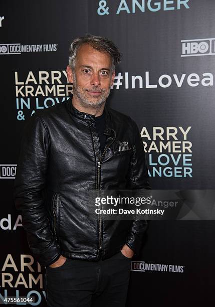 Joe Mantello attends the "Larry Kramer In Love And Anger" New York Premiere at Time Warner Center on June 1, 2015 in New York City.