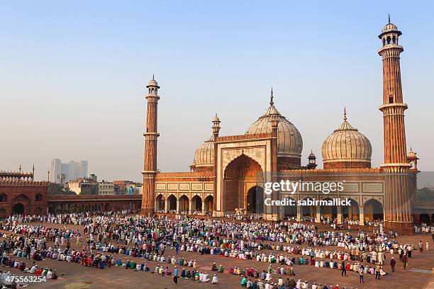 jama masjid, delhi, india - jama masjid delhi stock pictures, royalty-free photos & images