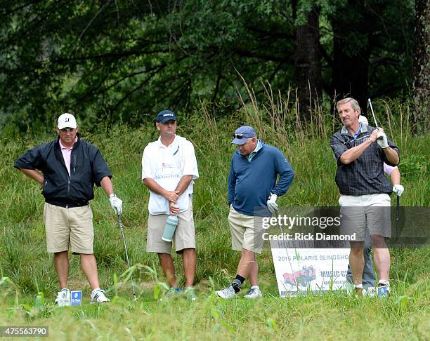Sports anchor Bob Mueller attends The 23nd Annual Vinny Pro-Celebrity-Junior Golf Invitational hosted by Vince Gill at the Golf Club of Tennessee on...