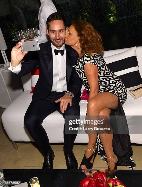 Instagram founder and CEO Kevin Systrom and designer Diane von Furstenberg attend the 2015 CFDA Fashion Awards at Alice Tully Hall at Lincoln Center...