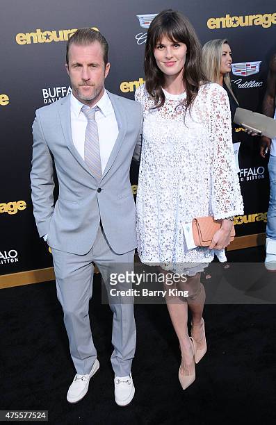Actor Scott Caan and Kacy Byxbee arrive at Warner Bros. Pictures premiere of 'Entourage' at Regency Village Theatre on June 1, 2015 in Westwood,...