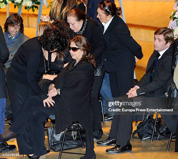 Casilda Varela attends the funeral chapel for the flamenco guitarist Paco de Lucia at Auditorio Nacional on February 28, 2014 in Madrid, Spain.