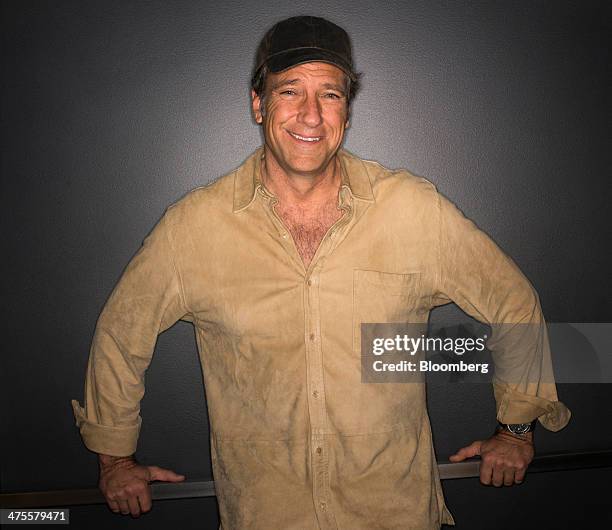 Michael "Mike" Rowe, former host of "Dirty Jobs", stands for a photograph after a Bloomberg West Television interview in San Francisco, California,...