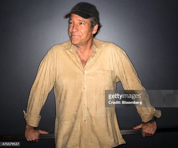 Michael "Mike" Rowe, former host of "Dirty Jobs", stands for a photograph after a Bloomberg West Television interview in San Francisco, California,...