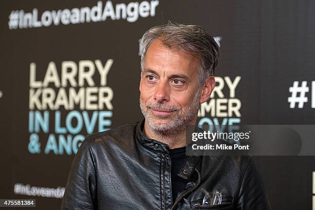 Actor Joe Mantello attends the "Larry Kramer in Love and Anger" New York Premiere at Time Warner Center on June 1, 2015 in New York City.