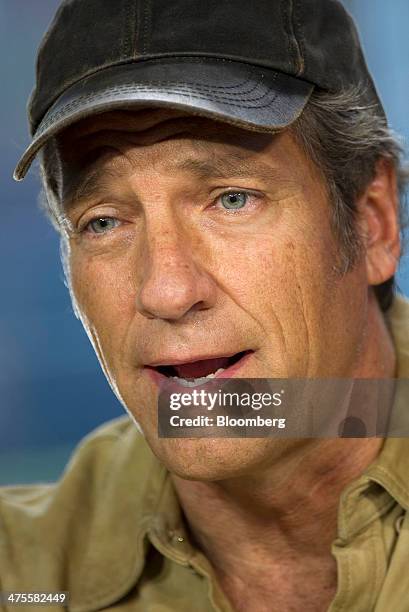 Michael "Mike" Rowe, former host of "Dirty Jobs", speaks during a Bloomberg West Television interview in San Francisco, California, U.S., on...