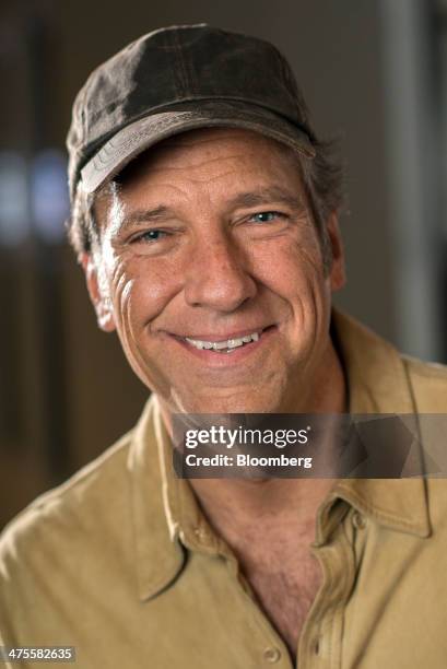 Michael "Mike" Rowe, former host of "Dirty Jobs", sits for a photograph after a Bloomberg West Television interview in San Francisco, California,...