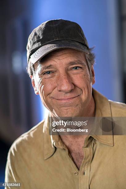 Michael "Mike" Rowe, former host of "Dirty Jobs", sits for a photograph after a Bloomberg West Television interview in San Francisco, California,...