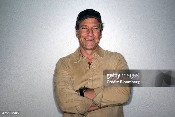 Michael "Mike" Rowe, former host of "Dirty Jobs", stands for a photograph after a Bloomberg West Television interview in San Francisco, California,...