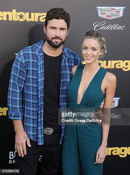 Brody Jenner and Kaitlynn Carter arrive at the Los Angeles premiere of "Entourage" at Regency Village Theatre on June 1, 2015 in Westwood, California.