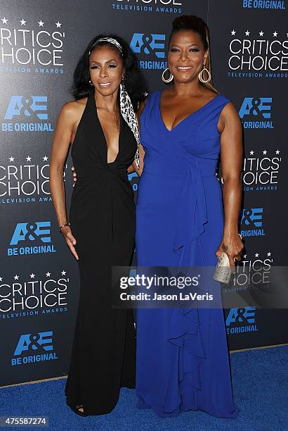 Khandi Alexander and Queen Latifah attend the 5th annual Critics' Choice Television Awards at The Beverly Hilton Hotel on May 31, 2015 in Beverly...