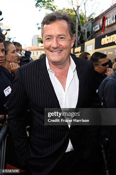 Journalist Piers Morgan attends the premiere of Warner Bros. Pictures' "Entourage" at Regency Village Theatre on June 1, 2015 in Westwood, California.