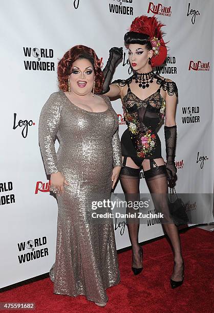 Ginger Minj and Violet Chachki attend "RuPaul's Drag Race" Season 7 Finale And Coronation on June 1, 2015 in New York City.