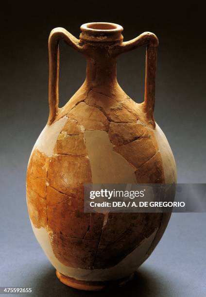Two-handled Amphora with a flat base. Roman civilisation, 1st century BC-1st century AD. Adria, Museo Archeologico Nazionale