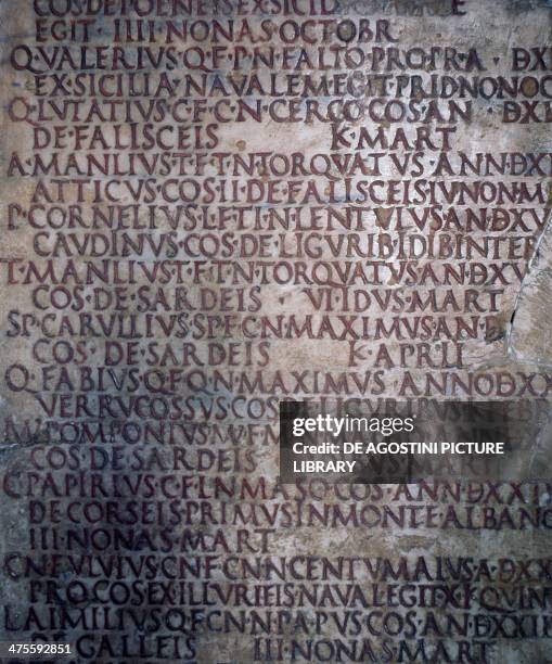 Fasti Triumphales Photos and Premium High Res Pictures Getty Images