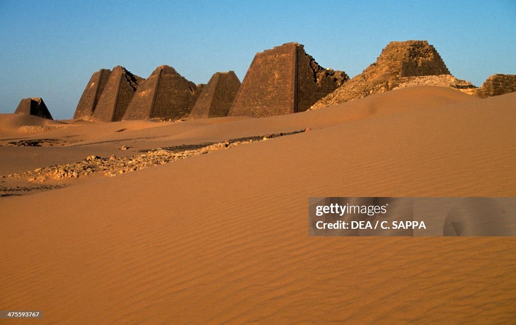 Ruins of pyramids of Kingdom of Kush