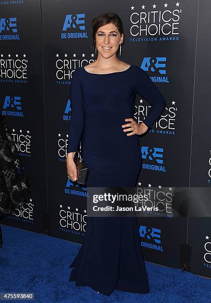 Actress Mayim Bialik attends the 5th annual Critics' Choice Television Awards at The Beverly Hilton Hotel on May 31, 2015 in Beverly Hills,...