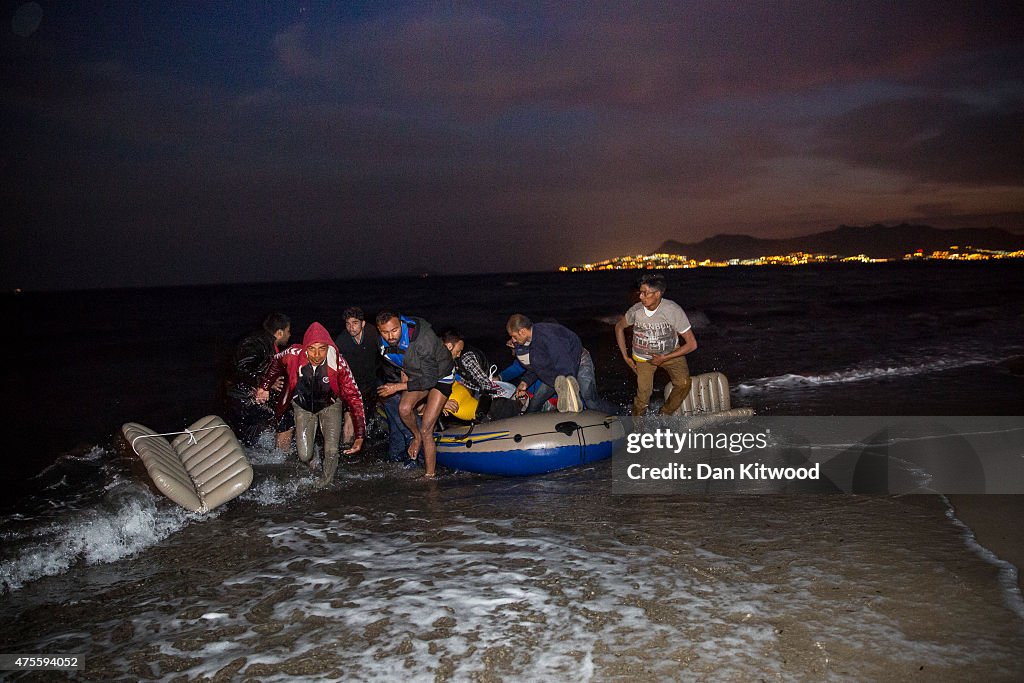 Migrants Continue To Arrive On Greek Island Of Kos