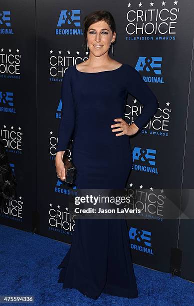 Actress Mayim Bialik attends the 5th annual Critics' Choice Television Awards at The Beverly Hilton Hotel on May 31, 2015 in Beverly Hills,...