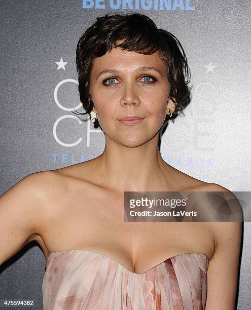 Actress Maggie Gyllenhaal attends the 5th annual Critics' Choice Television Awards at The Beverly Hilton Hotel on May 31, 2015 in Beverly Hills,...