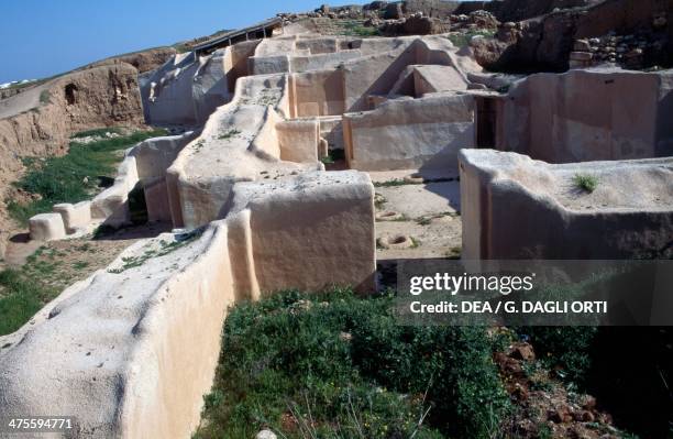 Ruins of Ebla, 60 km from Aleppo, Syria. Eblaite civilisation, 3rd-2nd millennium BC.