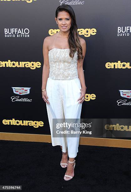 Personality Rocsi Diaz arrives at Warner Bros. Pictures Premiere of 'Entourage' at Regency Village Theatre on June 1, 2015 in Westwood, California.