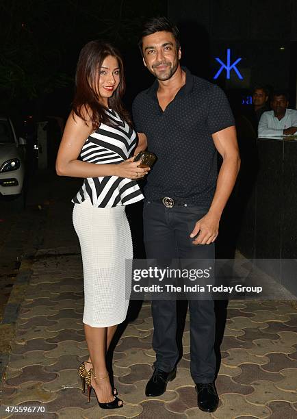 Aashish Chaudhary at R.Madhavans birthday party in Mumbai.