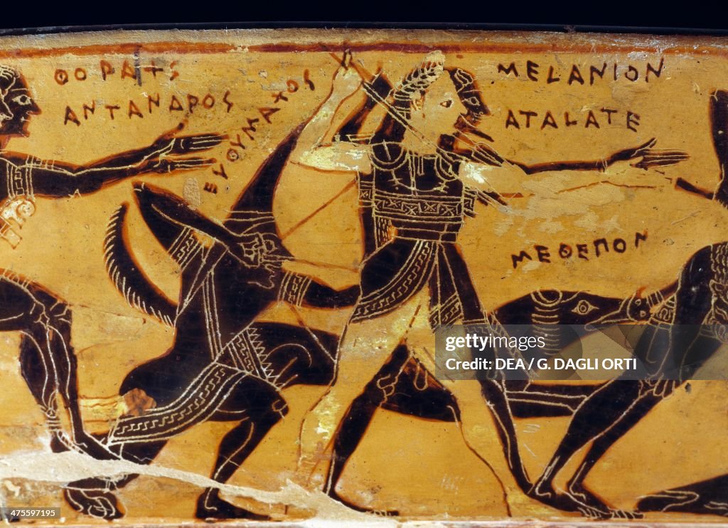 Hunt of Meleager and Peleus Calydonian boar...