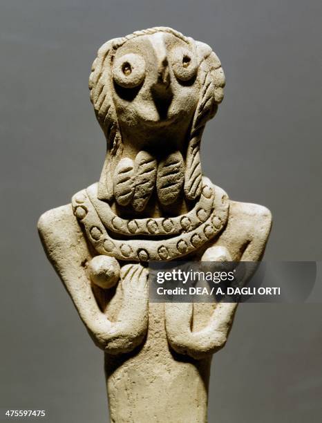 Female figurine in baked clay, from Tell Selenkahiye, Syria. 3rd millennium BC. Aleppo, Archaeological Museum