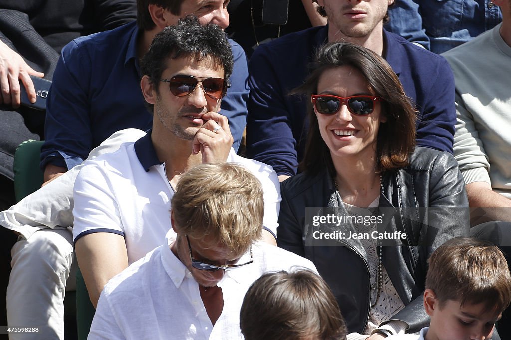 Celebrities at French Open 2015 - Day Nine