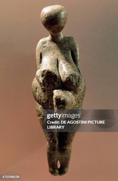 Kostionki Venus, statuette of the goddess of fertility, height 11.7 cm, from Kostyonki, Voronezh, Russia. Upper Paleolithic. San Pietroburgo, Muzej...