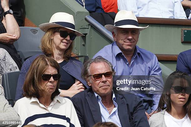 Greg LeMond and his wife Kathy LeMond attend day 9 of the French Open 2015 at Roland Garros stadium on June 1, 2015 in Paris, France.