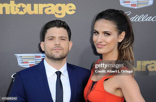 Actor Jerry Ferrara and actress Breanne Racano arrive for the Premiere Of Warner Bros. Pictures' "Entourage" held at Regency Village Theatre on June...