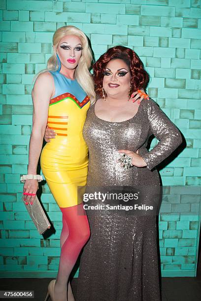 Pearl and Ginger Minj attend "RuPaul's Drag Race" Season 7 Finale And Coronation at Stage48 on June 1, 2015 in New York City.