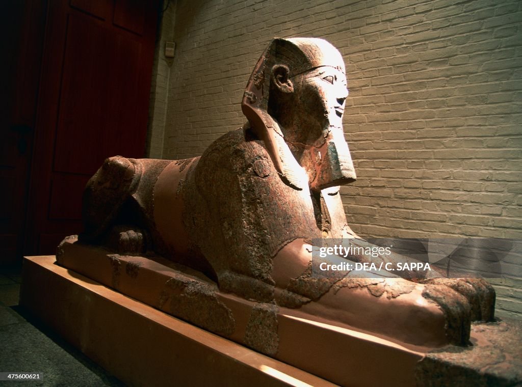 Sphinx of Queen Hatshepsut. Egyptian civilization
