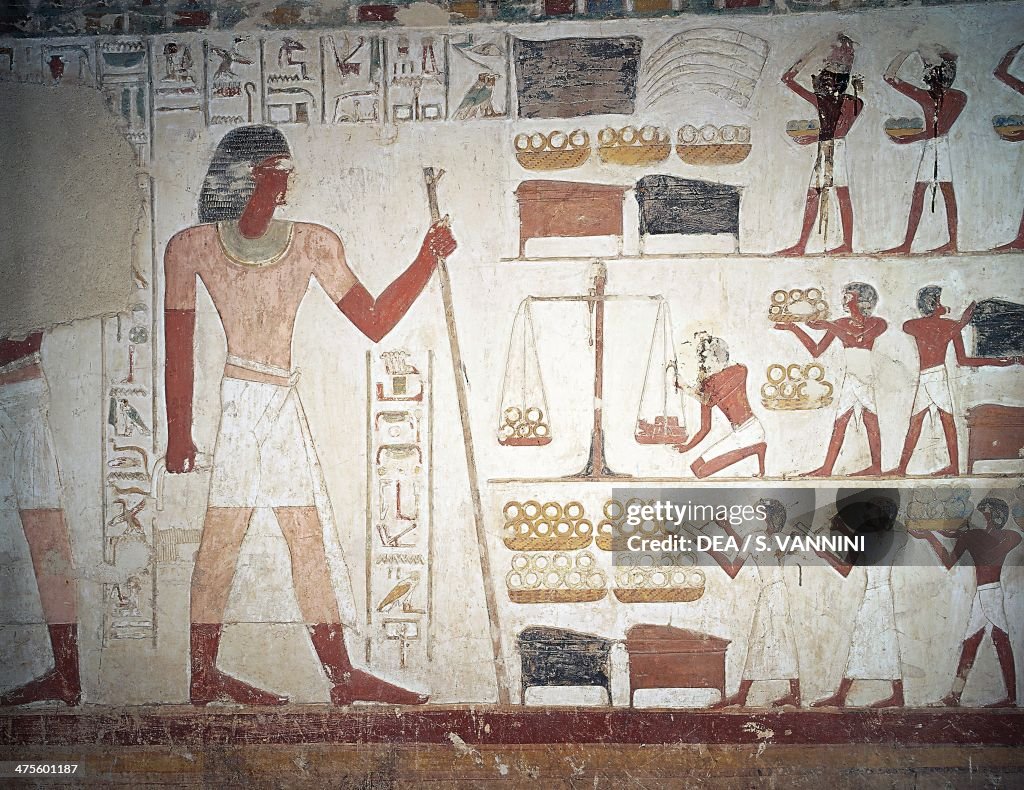 The weighing of copper...