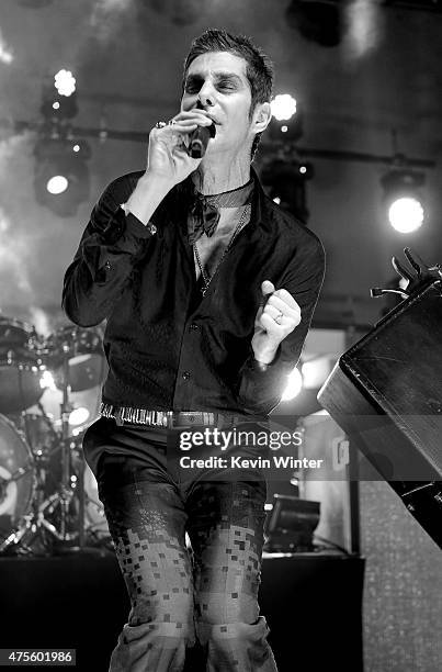 Musician Perry Farrell of Jane's Addiction performs at the after party for the premiere of Warner Bros. Pictures' "Entourage" on June 1, 2015 in Los...