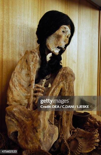 Mummy known as Miss Chile, from San Pedro de Atacama, Chile, 500 BC.