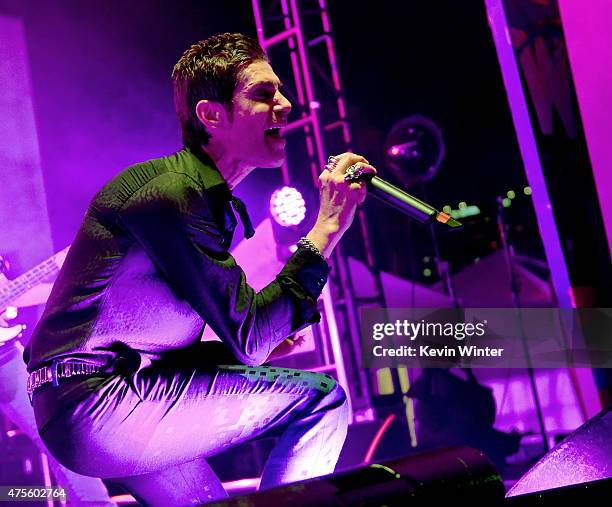 Musician Perry Farrell of Jane's Addiction performs at the after party for the premiere of Warner Bros. Pictures' "Entourage" on June 1, 2015 in Los...