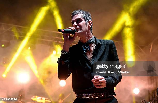 Musician Perry Farrell of Jane's Addiction performs at the after party for the premiere of Warner Bros. Pictures' "Entourage" on June 1, 2015 in Los...