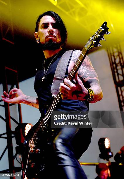 Musician Dave Navarro of Jane's Addiction performs at the after party for the premiere of Warner Bros. Pictures' "Entourage" on June 1, 2015 in Los...