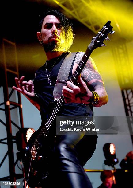 Musician Dave Navarro of Jane's Addiction performs at the after party for the premiere of Warner Bros. Pictures' "Entourage" on June 1, 2015 in Los...