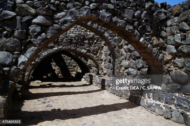 Fortress of Qasr Al-Azraq, 100 Km from Amman, Jordan. Kurdish-Muslim Ayyubid dinasty, 13th century.