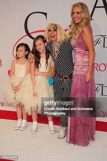 Betsey Johnson and Lulu Johnson attends the 2015 CFDA Fashion Awards at Alice Tully Hall at Lincoln Center on June 1, 2015 in New York City.