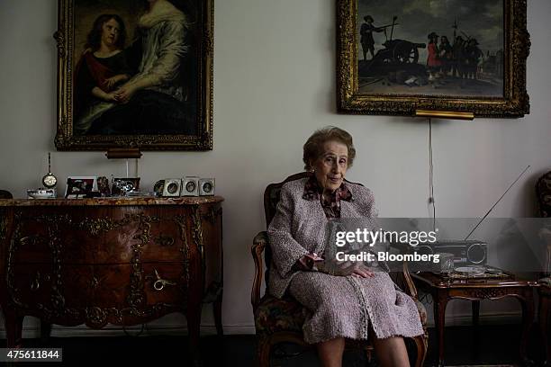 Year-old Irene Bergman, financial adviser at Stralem & Co., sits for a photograph at her home in New York, U.S., on Saturday, May 30, 2015. As one of...