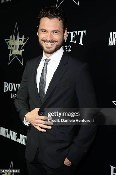 Adan Canto attends the 7th Annual Hollywood Domino and Bovet 1822 Gala benefiting artists for peace and justice at Sunset Tower Hotel on February 27,...